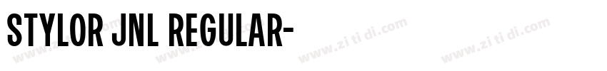 Stylor JNL Regular字体转换